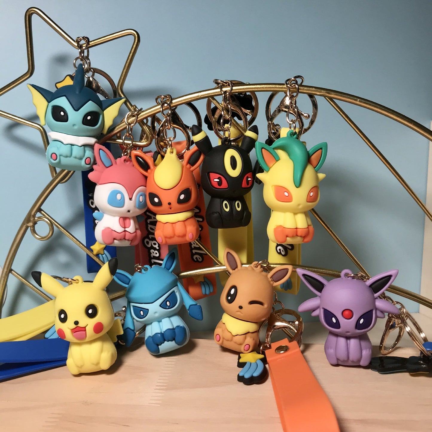 EEVEELUTION KEYCHAINS